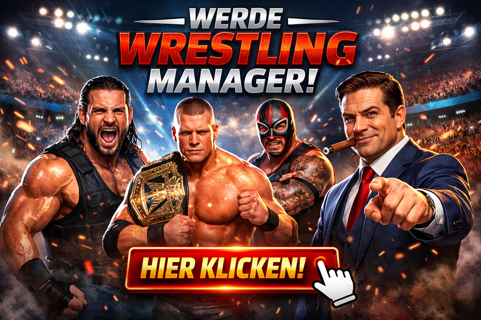 Wrestling Manager Werbung