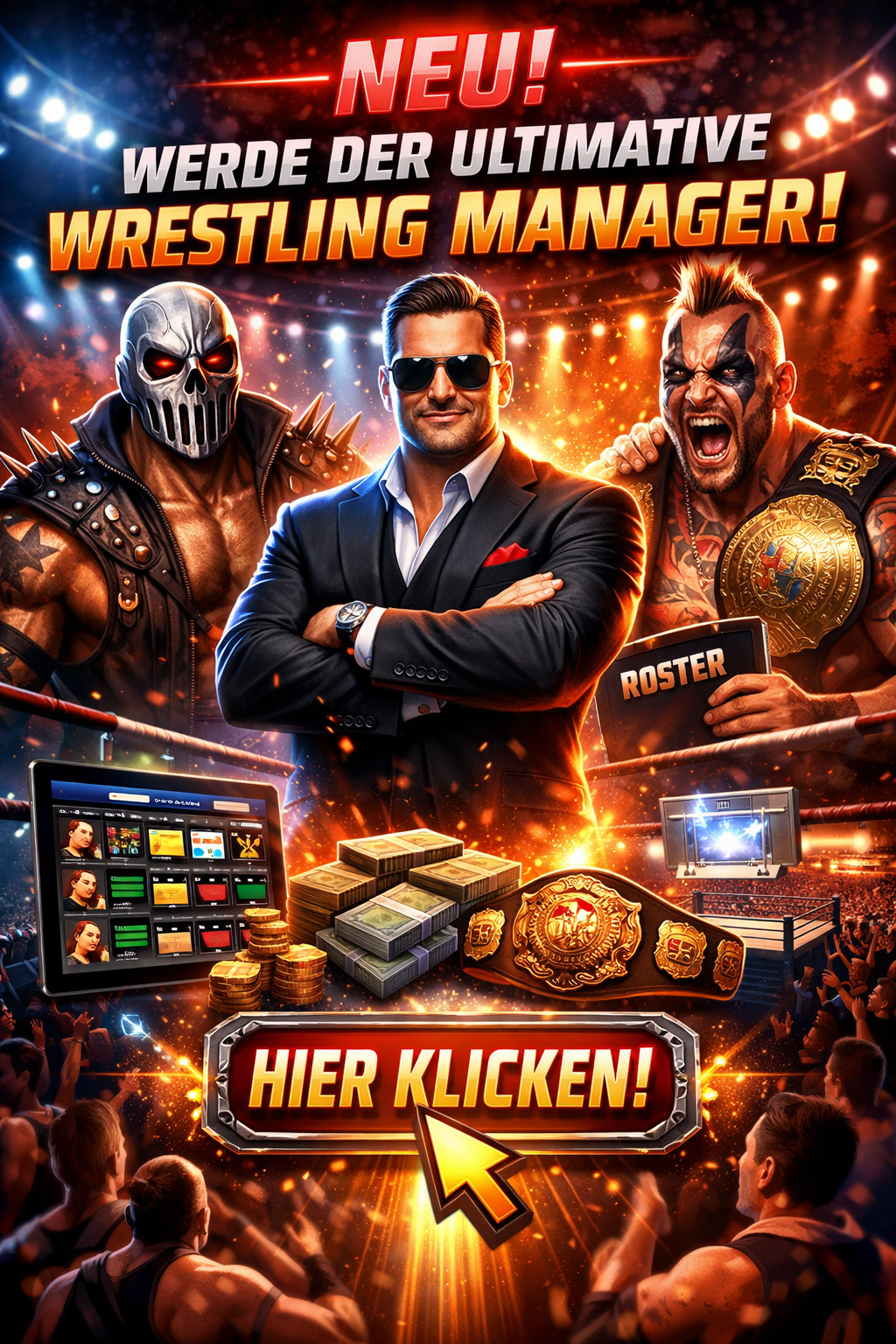 Wrestling Manager Werbung
